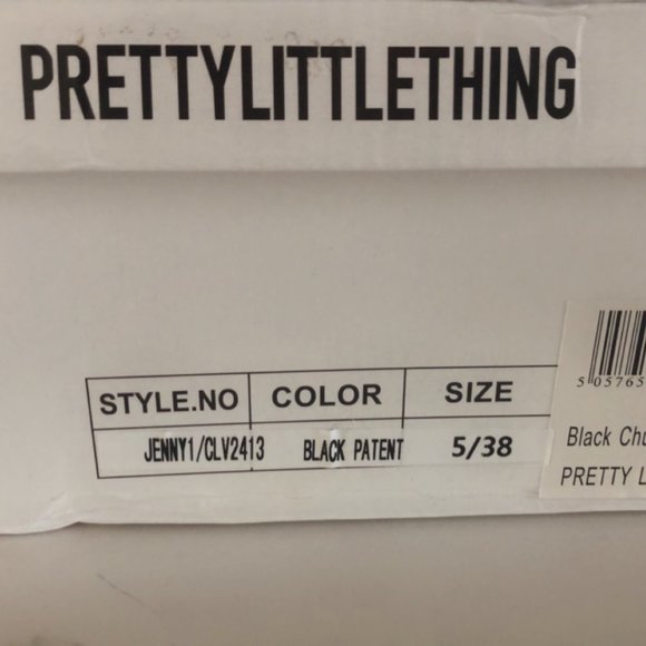 Black Shiny Lace up Boots - Picture 2 of 7